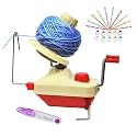 Yarn Ball Winder, Hands Operated Swift Yarn Fiber String Ball Wool Winder Machines for Family+10PS Knitting Stitch Markers+10PS Plastic Needles+1PS Scissors(22)