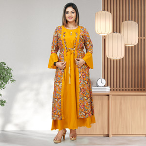 yarnefy flareda-line gown