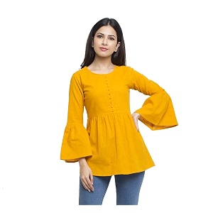 Yash Gallery Womens Cotton Regular Fit Top