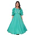 Yash Gallery Women39s Anarkali long Rayon Embroidered
