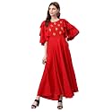 Yash Gallery Women39s Anarkali long Rayon Embroidered