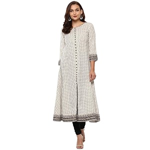 Yash Gallery Womens Cotton Relaxed Fit Anarkali