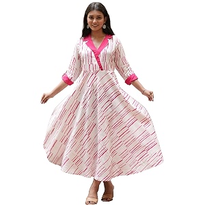 Yash Gallery Womens Cotton Geomentric Print Folded