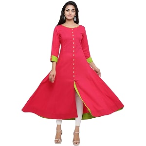 Yash Gallery Womens Cotton Relaxed Fit Anarkali