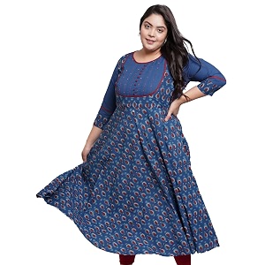 Yash Gallery Womens Cotton Relaxed Fit Anarkali