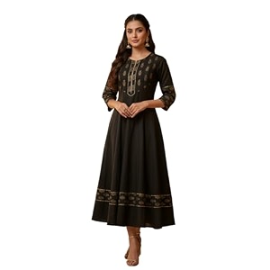Yash Gallery Womens Cotton Relaxed Fit Anarkali