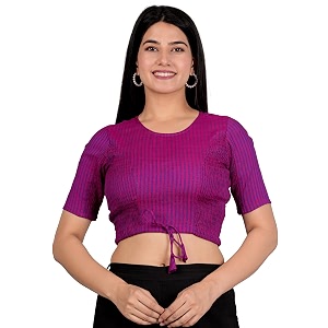 yash gallery women39s cotton zig-zag printed regular regular fit short sleeve blouse
