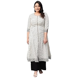 Yash Gallery Womens Cotton Relaxed Fit Anarkali