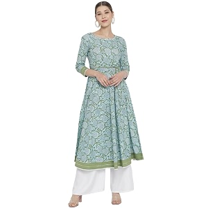 Yash Gallery Womens Cotton Relaxed Fit Anarkali