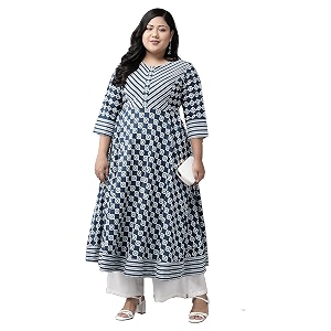 Yash Gallery Womens Cotton Relaxed Fit Anarkali
