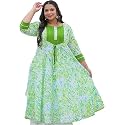 Yash Gallery Women39s Cotton Relaxed Fit Anarkali