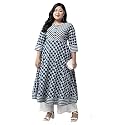 Yash Gallery Women39s Cotton Relaxed Fit Anarkali