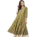 Yash Gallery Women39s Cotton Relaxed Fit Anarkali