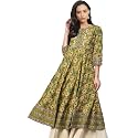 Yash Gallery Women39s Cotton Relaxed Fit Anarkali