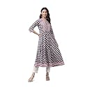 Yash Gallery Women39s Cotton Relaxed Fit Anarkali