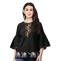 Yash Gallery Womens Premium Fabric Embroidered Casual Top Womens & Girls