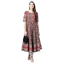 Yash Gallery Women39s Cotton Relaxed Fit Anarkali