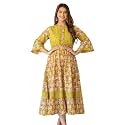 Yash Gallery Women39s Cotton Floral Printed Anarkali