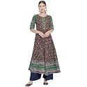 Yash Gallery Women39s Cotton Relaxed Fit Anarkali