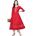 Yash Gallery Women39s Cotton Relaxed Fit Anarkali
