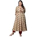 Yash Gallery Women39s Cotton Relaxed Fit Anarkali