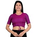 Yash Gallery Women's Cotton Zig-Zag Printed Regular Regular Fit Short Sleeve Blouse