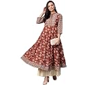 Yash Gallery Women39s Cotton Relaxed Fit Anarkali