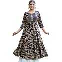 Yash Gallery Women39s Cotton Relaxed Fit Anarkali