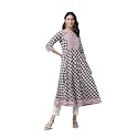 Yash Gallery Women39s Cotton Relaxed Fit Anarkali