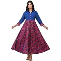 Yash Gallery Women39s Floral Printed Anarkali Maxi