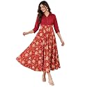 Yash Gallery Women39s Floral Printed Anarkali Maxi