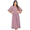 Yash Gallery Women39s Maxi Floral Printed Smoking