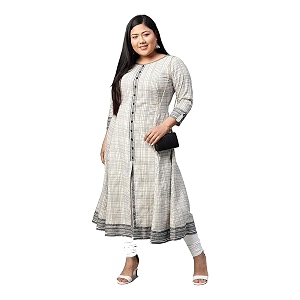 Yash Gallery Womens Cotton Relaxed Fit Anarkali