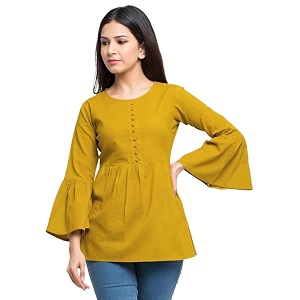 Yash Gallery Womens Cotton Regular Fit Top