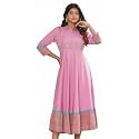 Yash Gallery Women39s Polyester Relaxed Fit Anarkali