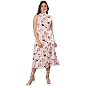 Yash Gallery Women39s primium Fabric Printed Midi