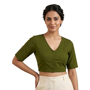 Yash Gallery Womens Rayon Lycra Front Open