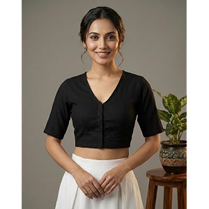 Yash Gallery Womens Rayon Lycra Front Open