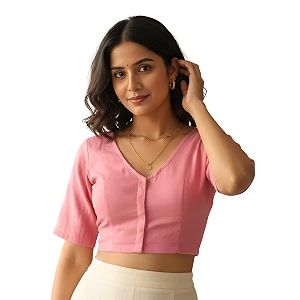 Yash Gallery Womens Rayon Lycra Front Open