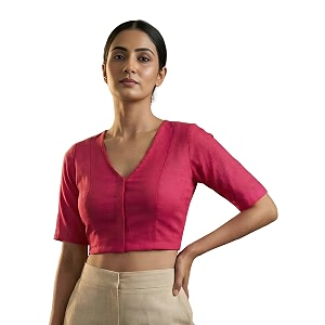 Yash Gallery Womens Rayon Lycra Front Open
