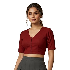 Yash Gallery Womens Rayon Lycra Front Open