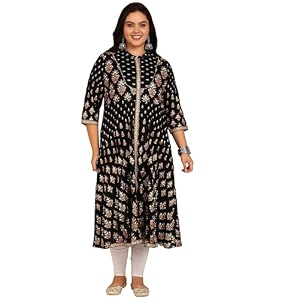 Yash Gallery Womens Rayon Relaxed Fit Anarkali