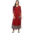 Yash Gallery Women39s Rayon Relaxed Fit Angrakha