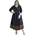 Yash Gallery Women39s Rayon Relaxed Fit Angrakha