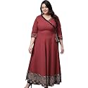 Yash Gallery Women39s Rayon Relaxed Fit Angrakha