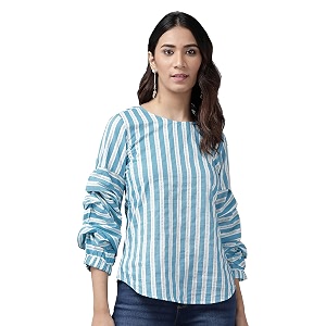 Yash Gallery Womens Cotton Regular Fit Top
