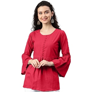 Yash Gallery Womens Cotton Regular Fit Top