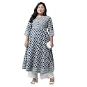 Yash Gallery Women39s Cotton Relaxed Fit Anarkali