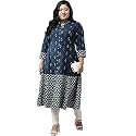 Yash Gallery Womens Rayon amp Cotton Printed