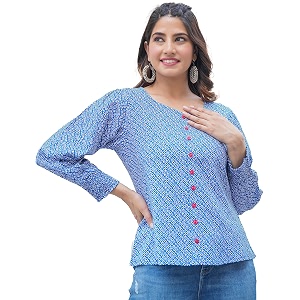 Yash Gallery Womens Rayon Printed Relaxed Fit